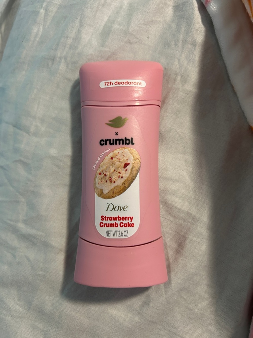 Limited Edition Dove x Crumbl Strawberry Crumb Cake Deodorant - Pink